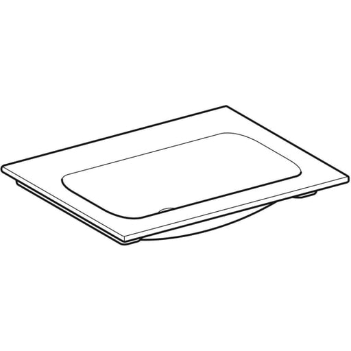Geberit Vertriebs - Möbelwaschtisch ICON 60x48cm ohne Hahnloch, ohne Überlauf, weiß
