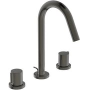 Ideal Standard - 3-Loch Waschtischarmatur JOY, m.Ablgarn., Ausld.127mm, Magnetic grey