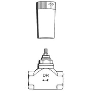 Grohe - UP-Ventil-Unterteil 29805 vormont. Oberteil 1 Gewindeanschluss 1 DN25