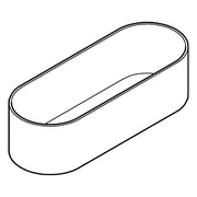Grohe - Duschablage SELECTION 41037 für Halter 41035 weißglas