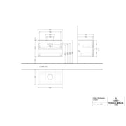 VILLEROY & BOCH - Konsolen-Unterschrank 800mm f AWT 2 Ausz 1 Aussch oLB C516H0 VS White