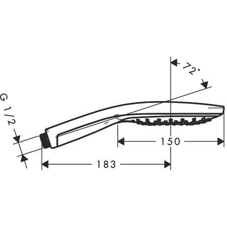 Hansgrohe - Handbrause RAINDANCE Select 150 3jet 28587400 weiß chrom