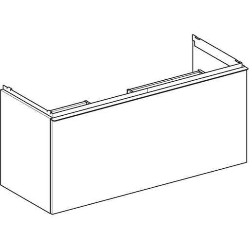 Geberit Vertriebs - Acanto US für WT B:120cm 1 Schubl. 1 i.Schubl., weiß matt