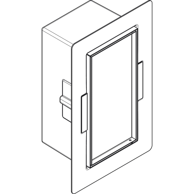 Hansgrohe - XtraStoris Rock Wandnische mit befliesb.Tür 300 x 150 x 140 mm BST