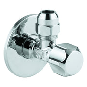 Grohe - Eckventil 22018 1/2x3/8'' mit Quetschverschraubung 10mm Rosette chrom