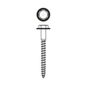 Walraven - Sechskantholzschraube 6183808 p.Stück H 8x80mm, verzinkt, mit Schlitz