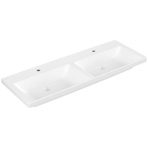 VILLEROY & BOCH - SchrankDWT Subway 3.0 1300x470mm re-eckig 2HL. o. ÜL. Stone White cplus