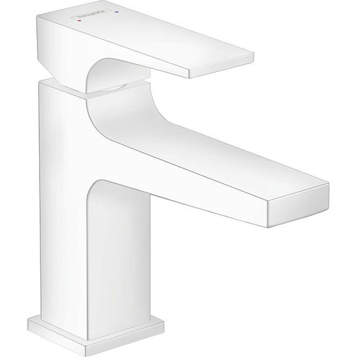Hansgrohe - Waschtischmischer 100 METROPOL mattweiß kurzer Ausl.Push-Open Abl