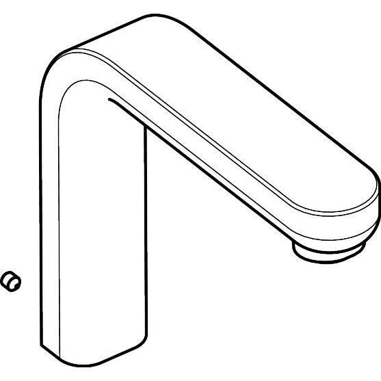 Hansgrohe - Auslauf komplett Metropol S 3-Loch Waschtischarmatur, 97504880 edelmatt