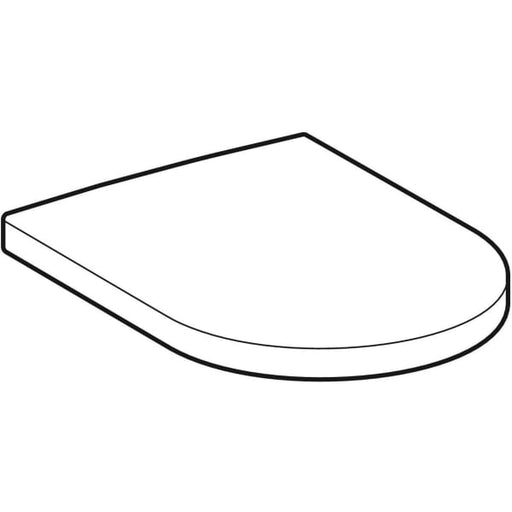 Geberit Vertriebs - WC-Sitz RENOVA PLAN 573075 weiß,Metallscharniere