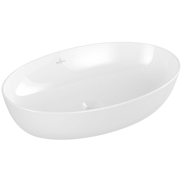 VILLEROY & BOCH - Aufsatzwaschbecken Artis 610x410mm Oval o. Überlauf Weiß Alpin CeramicPlus