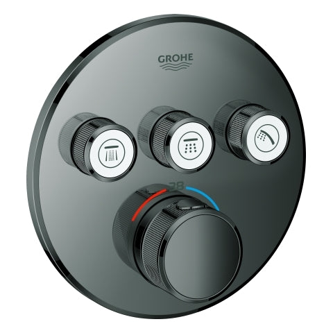 Grohe - Thermostat GROHTHERM SmartControl 29121 FMS rund 3 ASV hard graphite