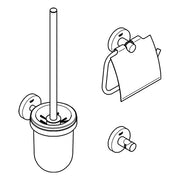 Grohe - WC-Set 3 in 1 ESSENTIALS 40407 chrom