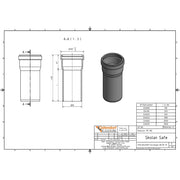 Gebr. Ostendorf - Safe Rohr DN/OD90 150mm mit einer Muffe