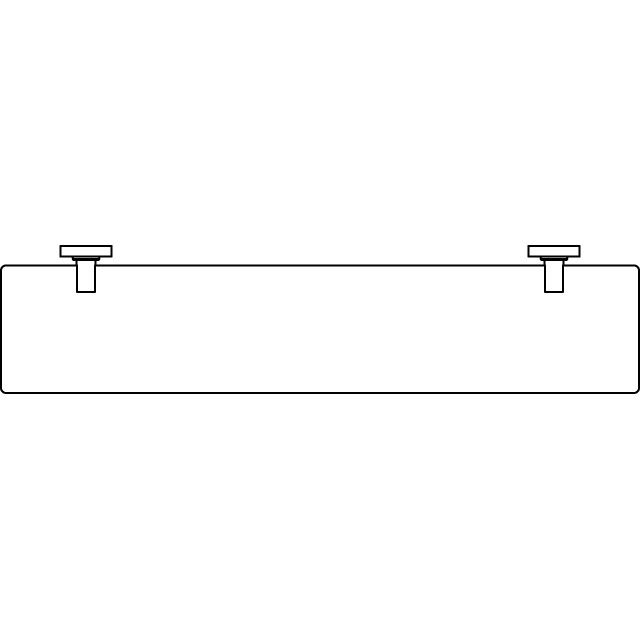 Ideal Standard - Glasablage IOM 520mm Klarglas Chrom