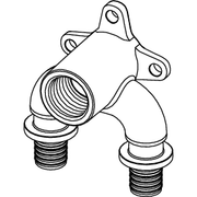 TECE SE - TECEflex U-Doppelwandscheibe Dim. 16xRp 1/2x16 Rotguss