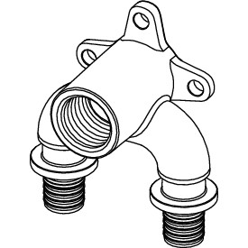 TECE SE - TECEflex U-Doppelwandscheibe Dim. 16xRp 1/2x16 Rotguss