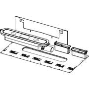 TECE SE - TECEdrainprofile Ablauf flach Auslauf DN 40 seitlich, 0,53 l/s