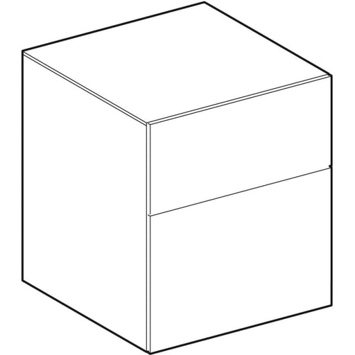 Geberit Vertriebs - Seitenschrank XENO2 mit 2 Schubladen 45x51x46,2cm, greige