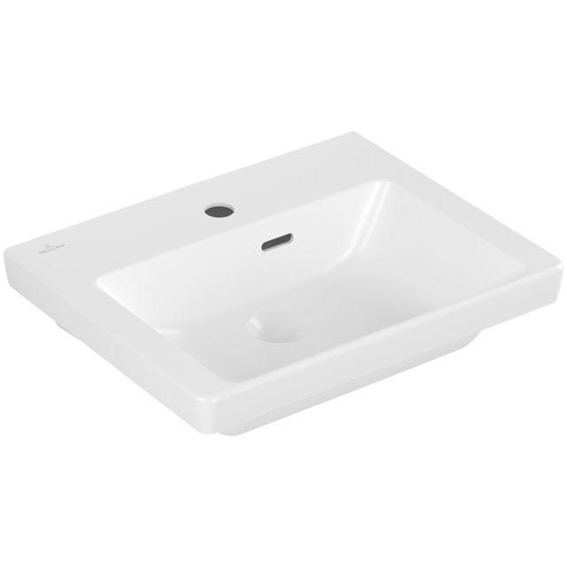 VILLEROY & BOCH - HWB Subway 3.0 FF 500x400mm re-eckig 1HL. m. ÜL. Stone White cplus