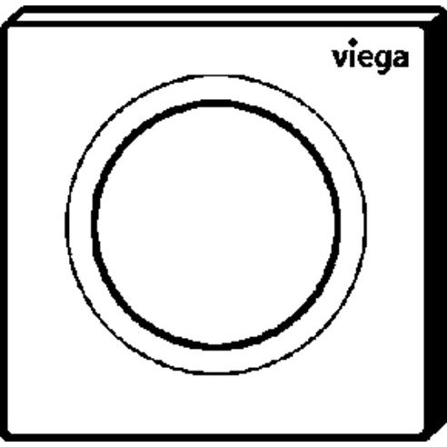 Viega - Urinal Betätigungsplatte VfS 20 8610.2 aus Kunststoff verchromt