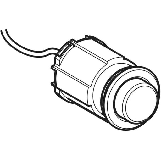 Geberit Vertriebs - Drücker zu WC-Strg. mit pneumatischer Sp-Ausl. 1-Mengen-Sp. glanzverchromt