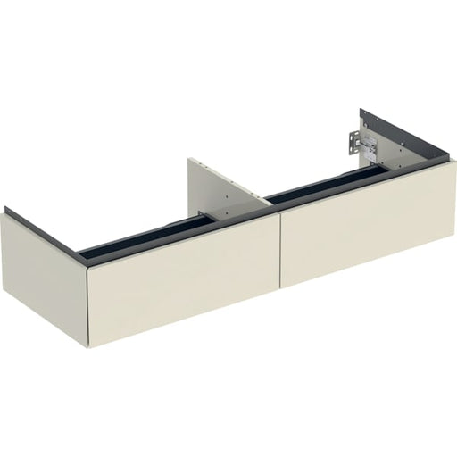 Geberit Vertriebs - ONE Unterschrank für WT/-Platte 2 Schubl., 133,2x26,6x47cm,sandgrau hgl