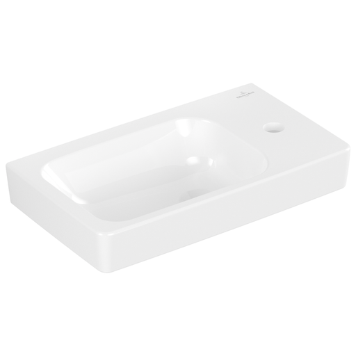 VILLEROY & BOCH - HWB Architectura 480x275mm re-eckig BP li 1HL. o. ÜL. Weiß Alpin cplus