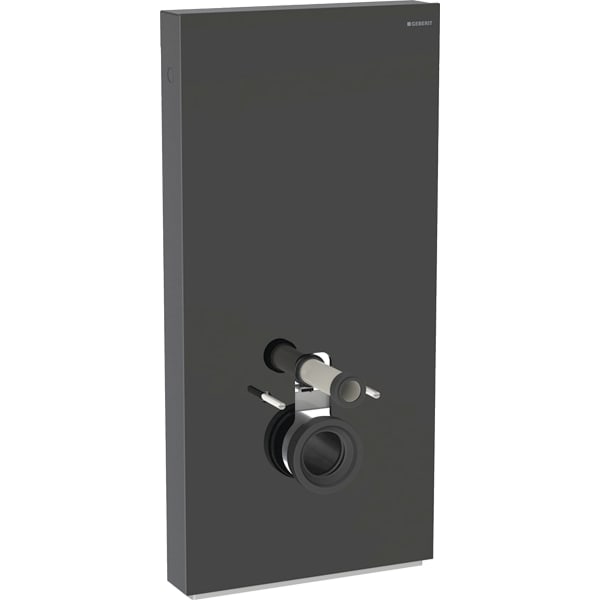 Geberit Vertriebs - Monolith Plus Sanitärmodul f. WWC 101cm, Glas schwarz / alu. schwarzchrom