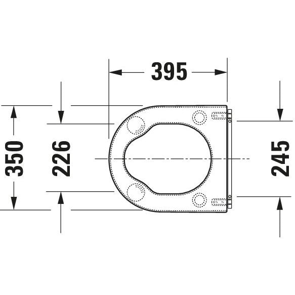 Duravit - WC-Sitz STARCK 3 Vital, mit 006241 Winkelpuffern,Scharniere edelstahl,weiß