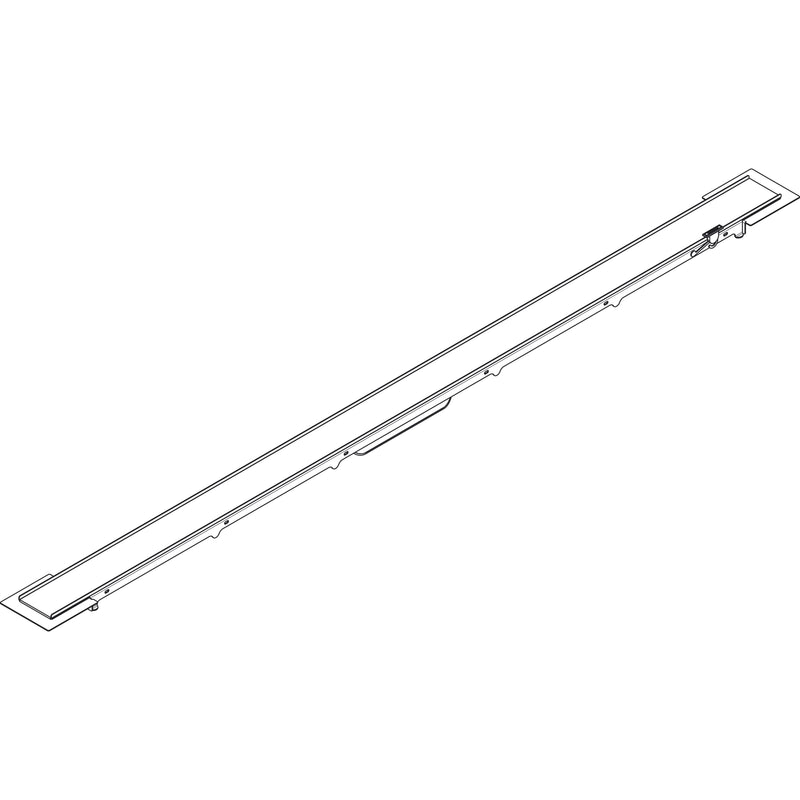 Hansgrohe - Duschrinne RAINDRAIN Rock 1200 mm kürzbar und befliesbar