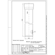 Lorowerk - Rohr 01201.X DN 40x1000mm mit 1 Muffe
