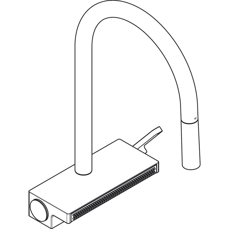 Hansgrohe - Spültischmischer 170 Aquno Select M81 Ausziehbrause 3jet sBox edelstahl-optik