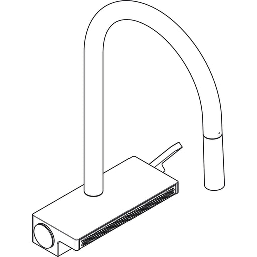 Hansgrohe - Spültischmischer 170 Aquno Select M81 Ausziehbrause 3jet sBox edelstahl-optik
