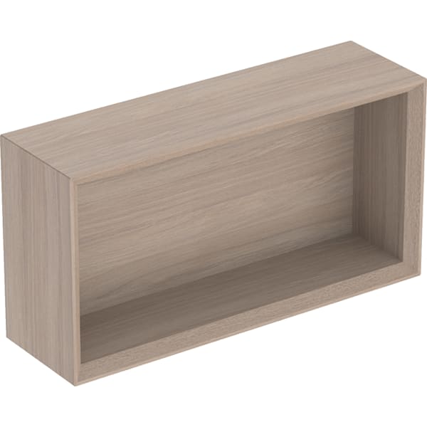 Geberit Vertriebs - iCon Regal rechteckig 45x23,3x13,2cm, Eiche natur