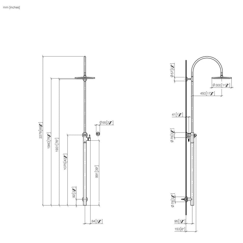 Dornbracht - Duschst. m. Br.-EHM META 26024661 schwarz matt