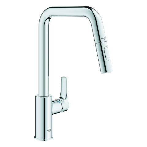 Grohe - EH-SPT-Batterie Eurosmart 30619 hoher Auslauf Dual Spülbrause chrom
