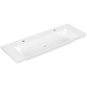 VILLEROY & BOCH - Schrankwaschtisch Subway 3.0 1300x 470mm Rechteck 2HL. o. ÜL. Weiß Alpin