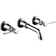 Hansgrohe - 3-Loch Waschtischarmatur AXOR Montreux Wand Fertigset Hebelgriff chrom