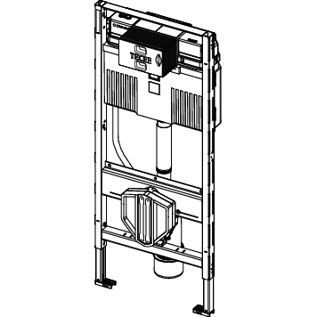 TECE SE - TECEprofil WC-Modul mit Uni-Spülkasten, Bauhöhe 1120 mm
