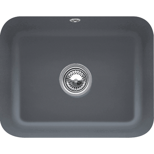 VILLEROY & BOCH - Unterb.Spült.CISTERNA 60C 670602 55x44cm, Excenterbet., graphit Cplus