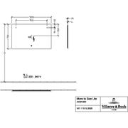 VILLEROY & BOCH - Spiegel More to See Square A47512 1200x700x27mm mit Beleuchtung