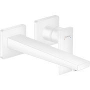 Hansgrohe - 2-Loch Waschtischarmatur Unterputz Metropol F-Set mattweiß langer Auslauf