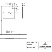 VILLEROY & BOCH - Spiegel More to See Lite A47760 600x750x24mm mit Beleuchtung