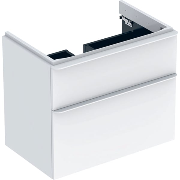Geberit Vertriebs - Smyle Square US für WT, m. 2 Schubl. 73,4x61,7x47cm, weiß