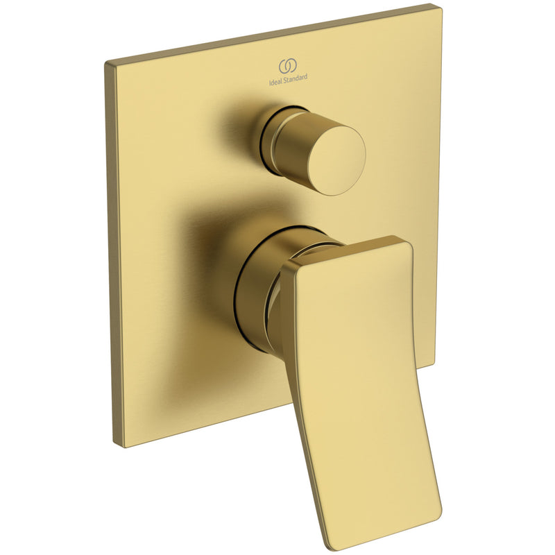 Ideal Standard - Attrappe Badearmatur UP CONCA, Bausatz2, Brushed Gold