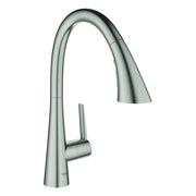 Grohe - EH-SPT-Batterie ZEDRA 32294 C-Ausl ausziehb. 3-Strahl-Spülbrause supersteel