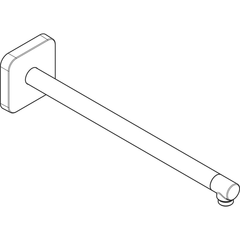 Hansgrohe - Brausearm DN15 390mm softsquare Axor mattschwarz
