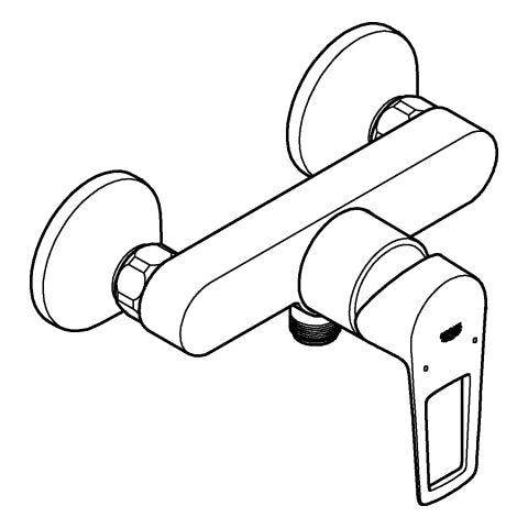 Grohe - EH-Brausebatterie BAULOOP 23633_1 Wandmontage eigensicher chrom
