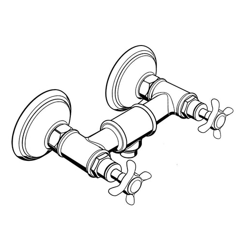 Hansgrohe - 2-Griff Brausearmatur Axor MONTREX 16560000 AP chrom